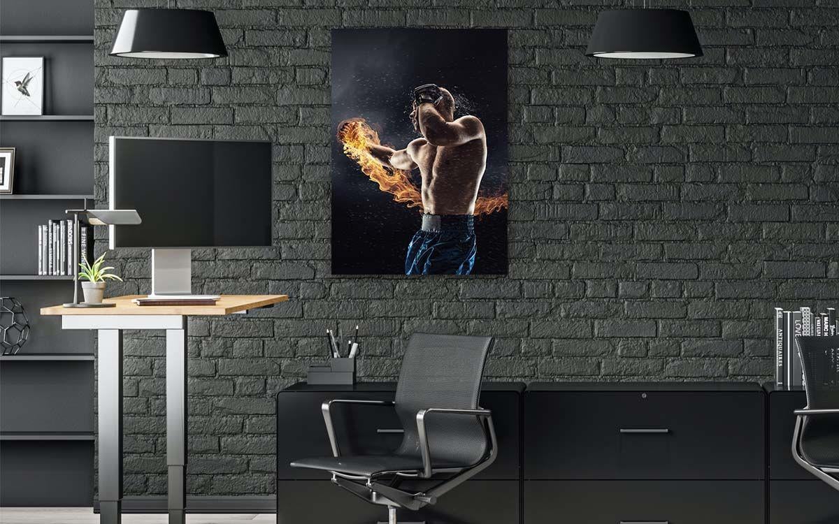 Kunst Thema auf bedrucktem Glas