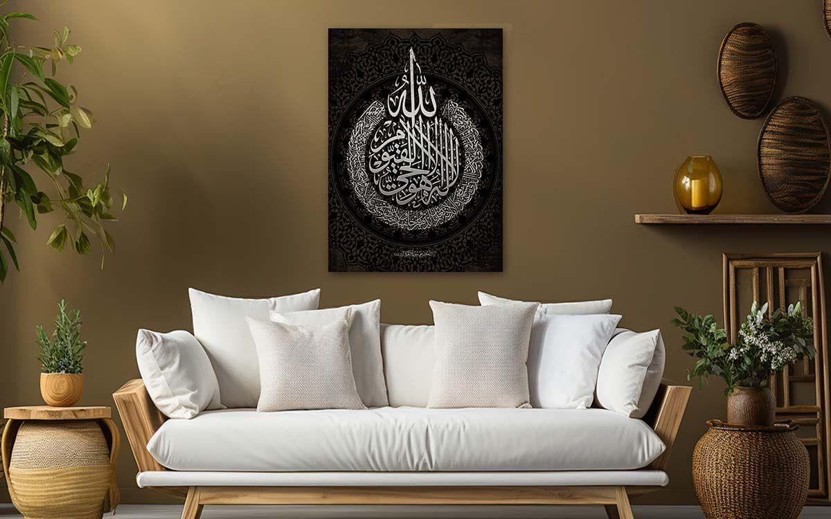 Religiöses Thema auf bedrucktem Glas
