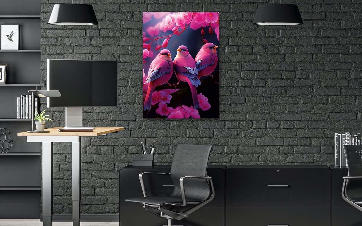 Vertical Tempered Glasss Wall Arts Natured-Themed170