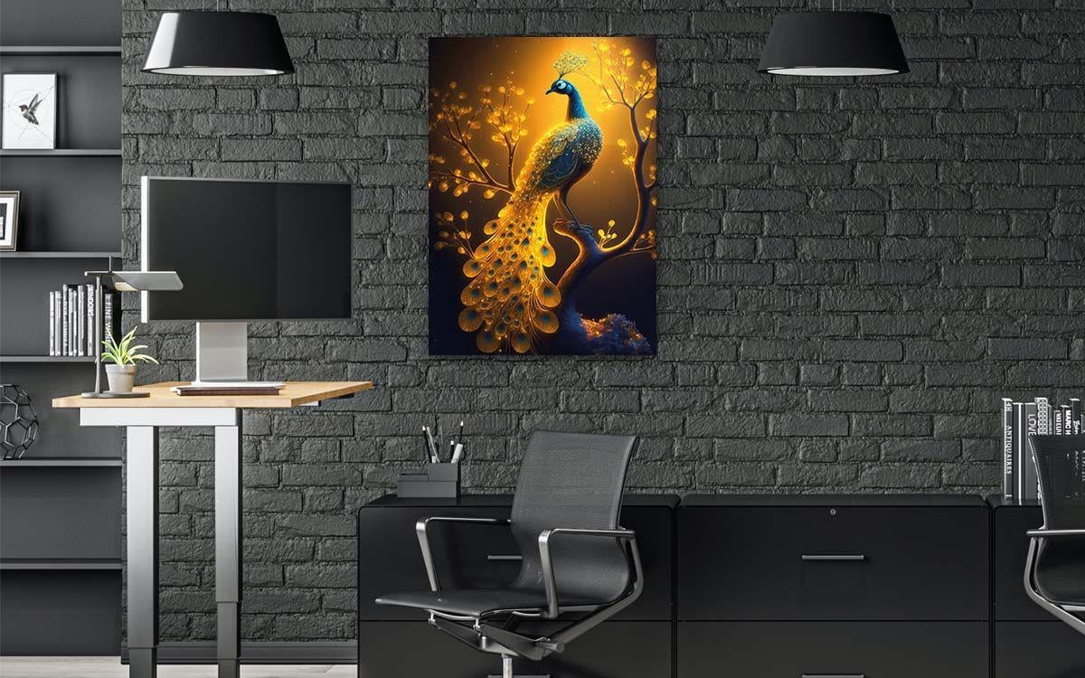Vertical Tempered Glasss Wall Arts Natured-Themed162