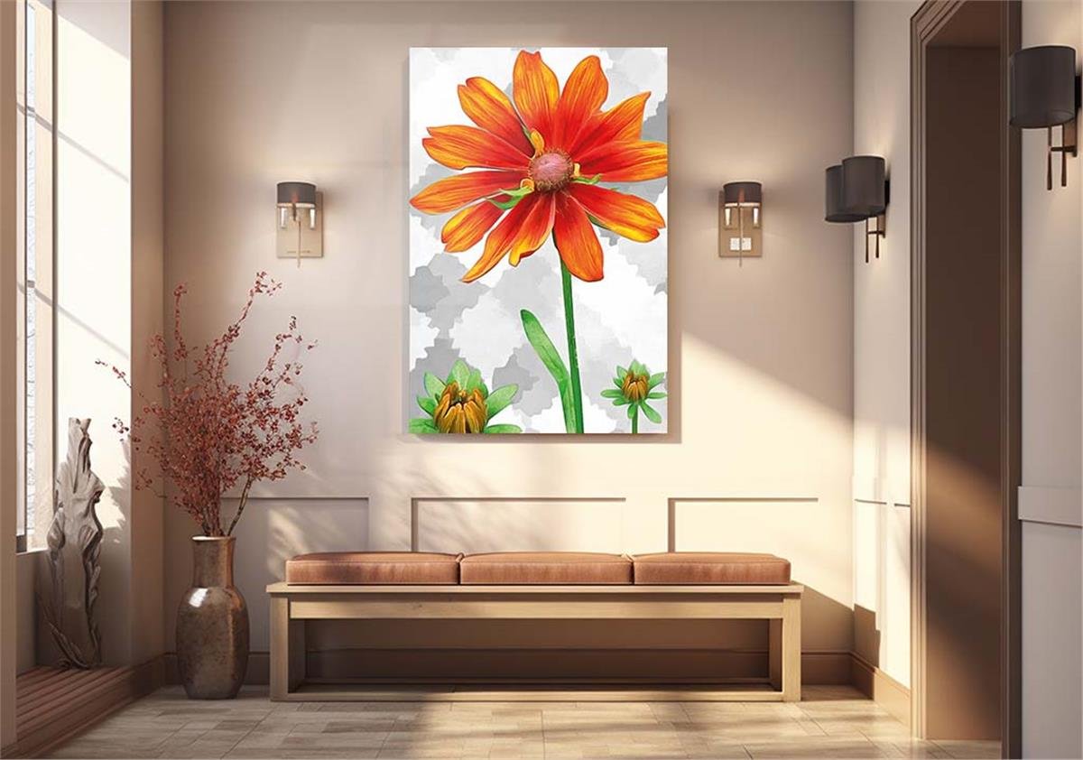 Kunst Thema auf bedrucktem Glas