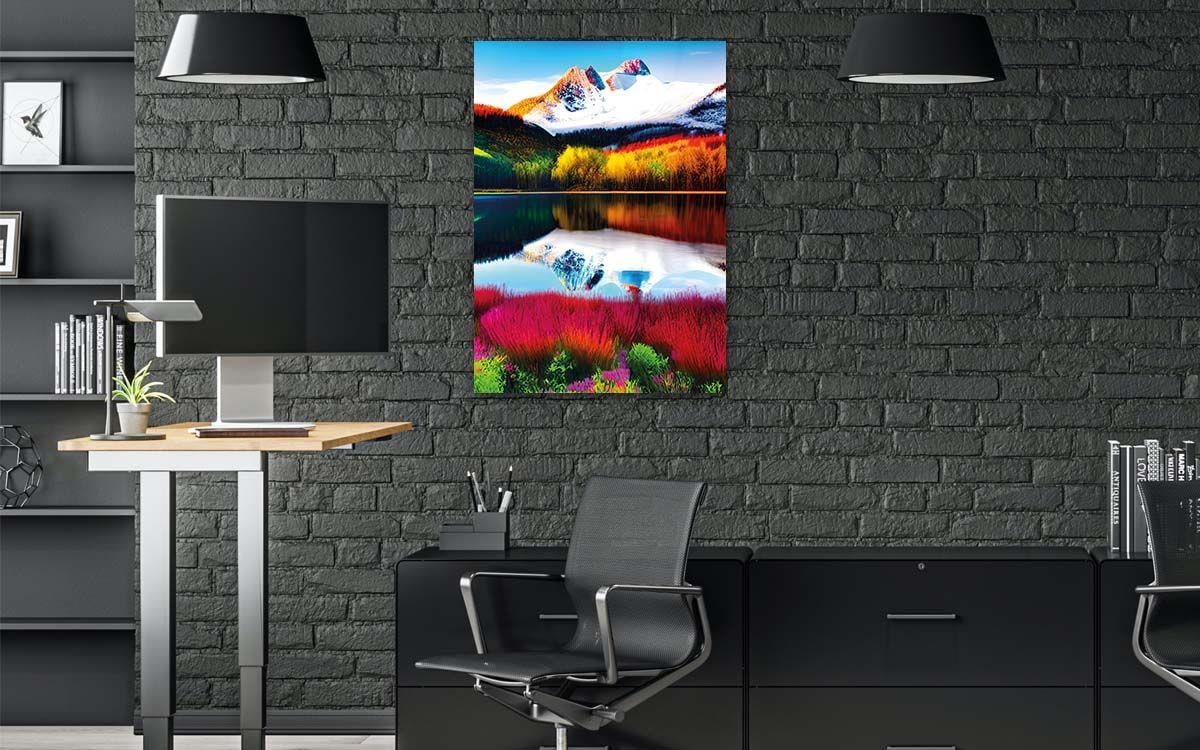 Vertical Tempered Glasss Wall Arts Natured-Themed184