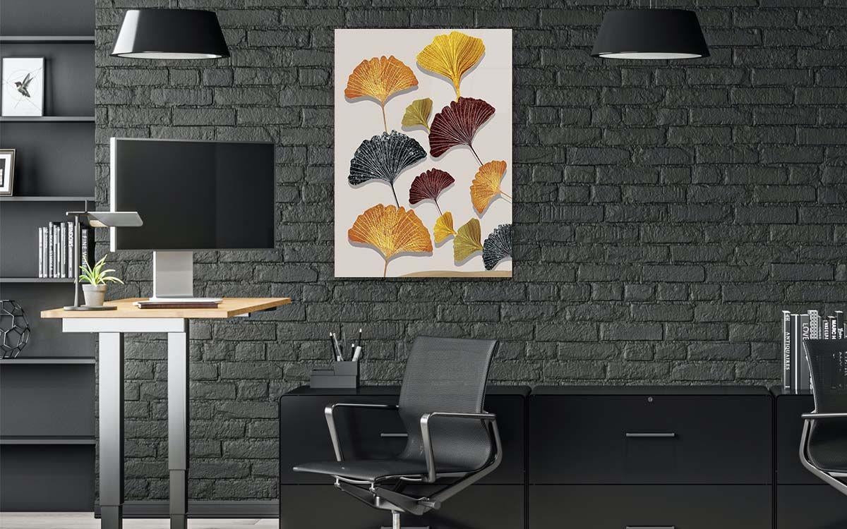 Dikey Sanat Temalı Cam Tablo279
