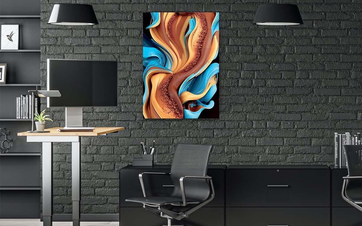 Kunst Thema auf bedrucktem Glas