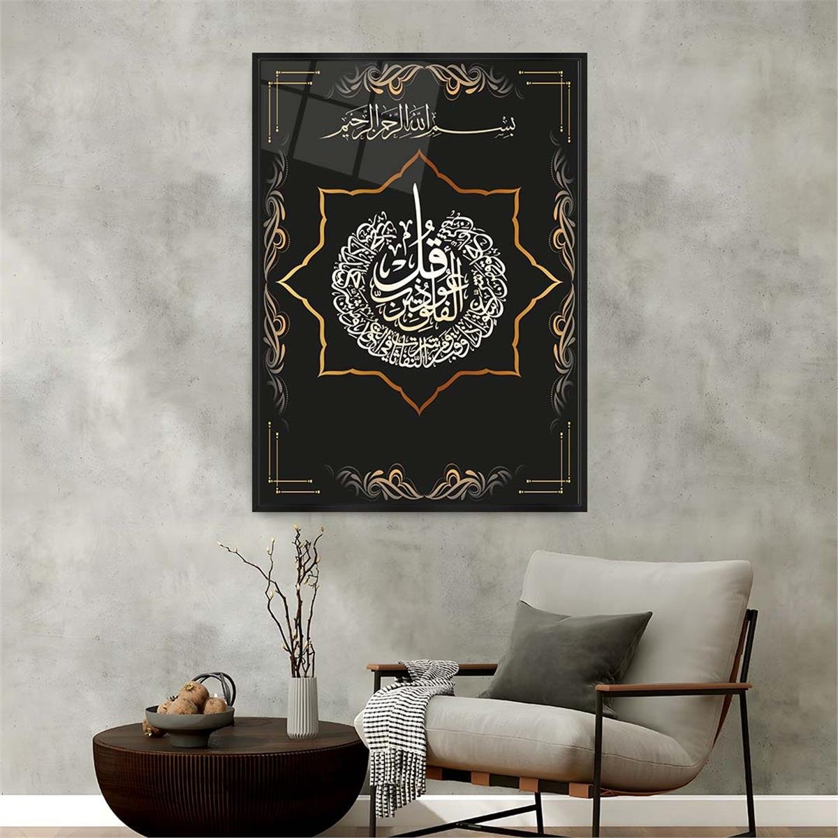 bedrucktes Glas mit Aluminiumrahmen und Religiösen Themen 