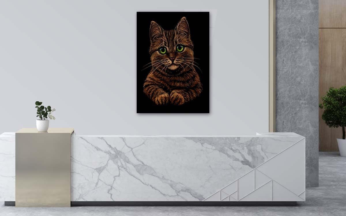 Kunst Thema auf bedrucktem Glas