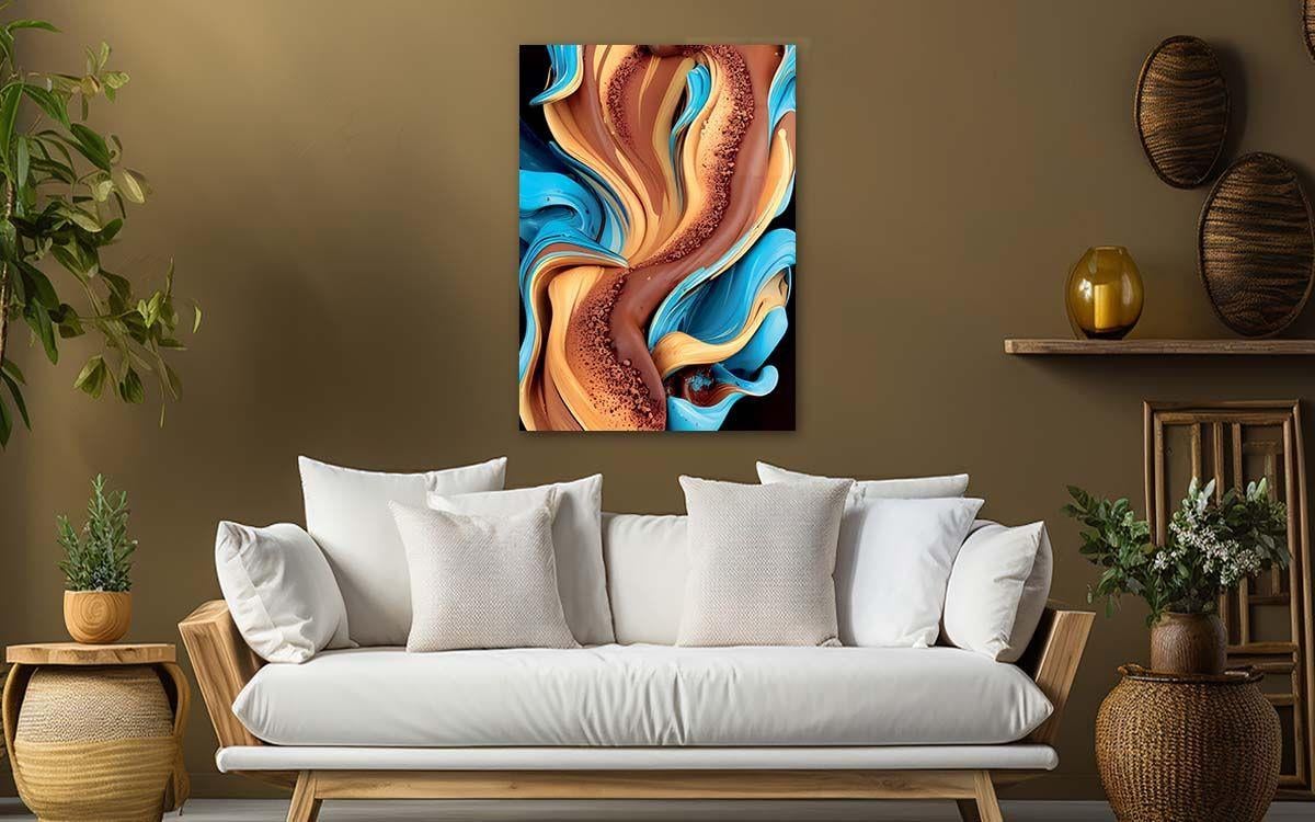 Kunst Thema auf bedrucktem Glas
