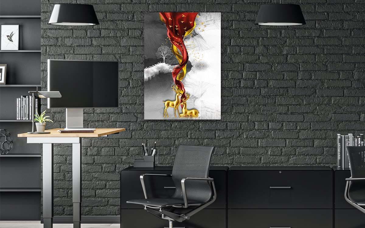 Kunst Thema auf bedrucktem Glas