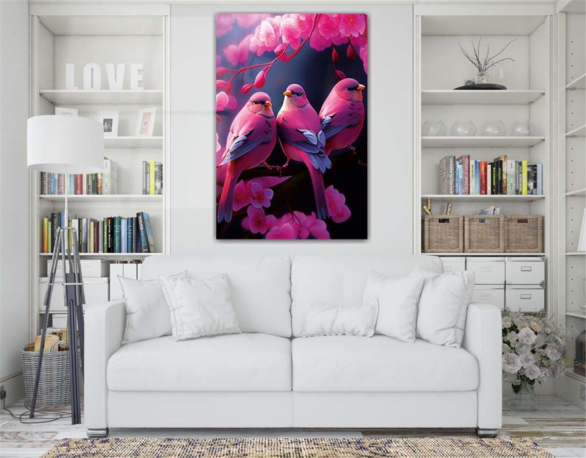 Vertical Tempered Glasss Wall Arts Natured-Themed170