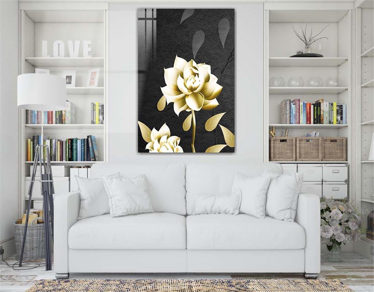 Vertical Tempered Glasss Wall Arts Natured-Themed106