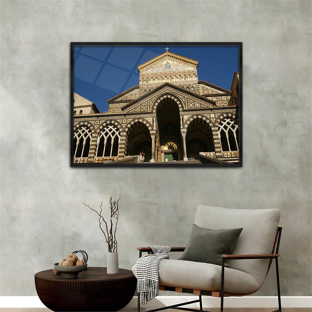 Aluminum-Framed Natured-Themed Tempered Glass Wall Art 115