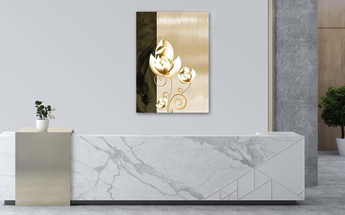 Thema Natur auf bedrucktem Glas