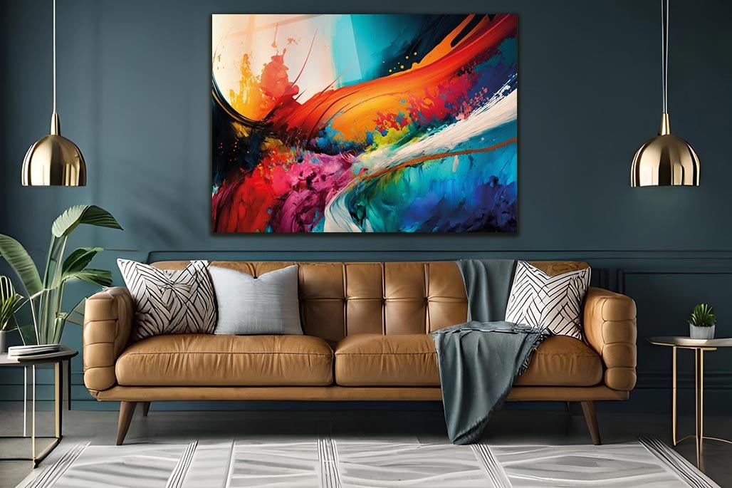 ATATÜRK  CAM TABLO 80x120 cm