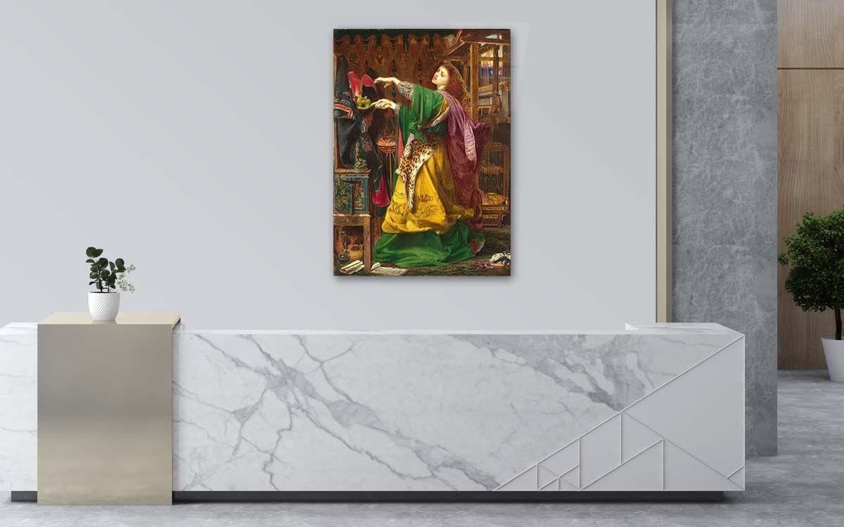 Kunst Thema auf bedrucktem Glas