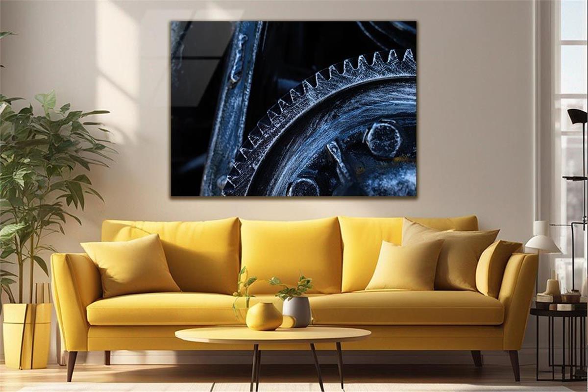 Kunst Thema auf bedrucktem Glas