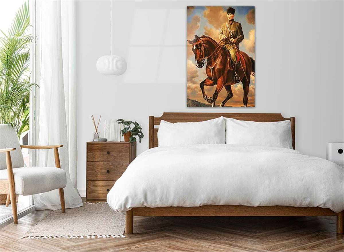 MUSTAFA KEMAL ATATÜRK Tempered Glasss Wall Art 