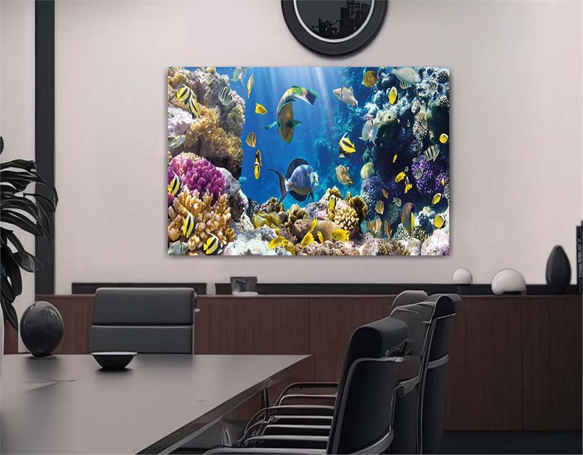 Tempered Glasss Wall Arts Natured-Themed