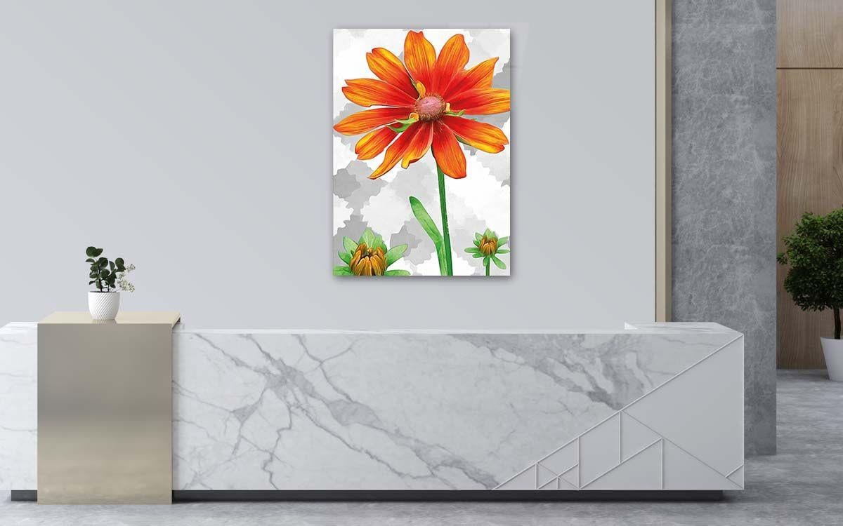 Kunst Thema auf bedrucktem Glas