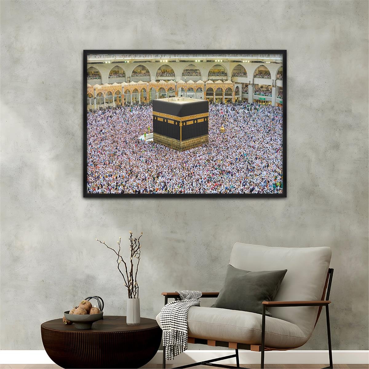 Alüminyum Çerçeveli Dini Temalı Cam Tablo 009