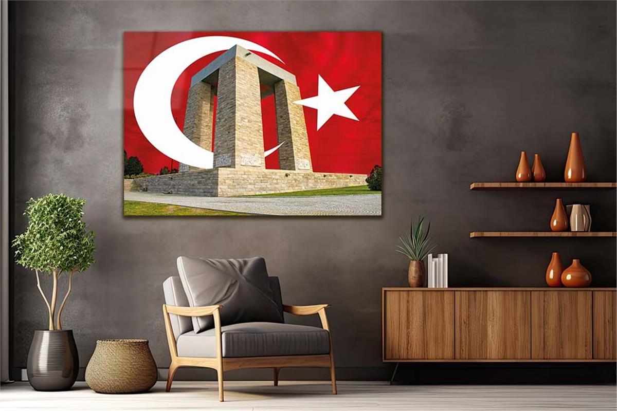 Horizontal National-Themed Tempered Glass Wall Art 70