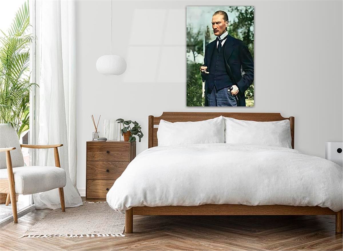 MUSTAFA KEMAL ATATÜRK GÖRSELLİ CAM TABLO