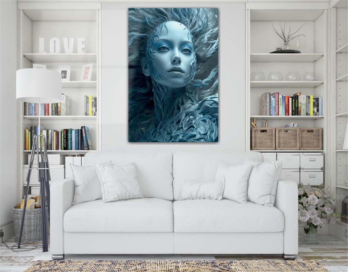 Kunst Thema auf bedrucktem Glas