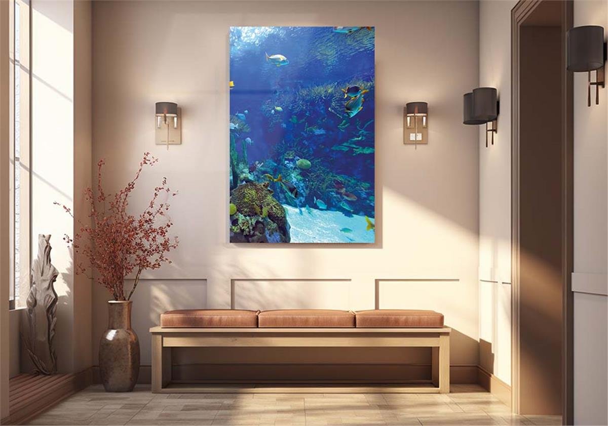 Tempered Glasss Wall Arts Natured-Themed