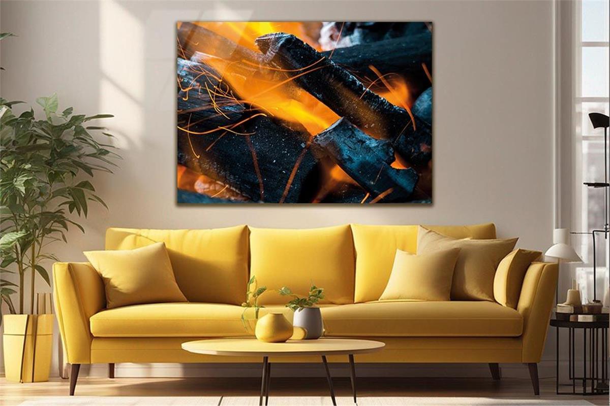 Kunst Thema auf bedrucktem Glas
