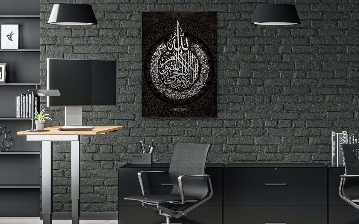 Religiöses Thema auf bedrucktem Glas