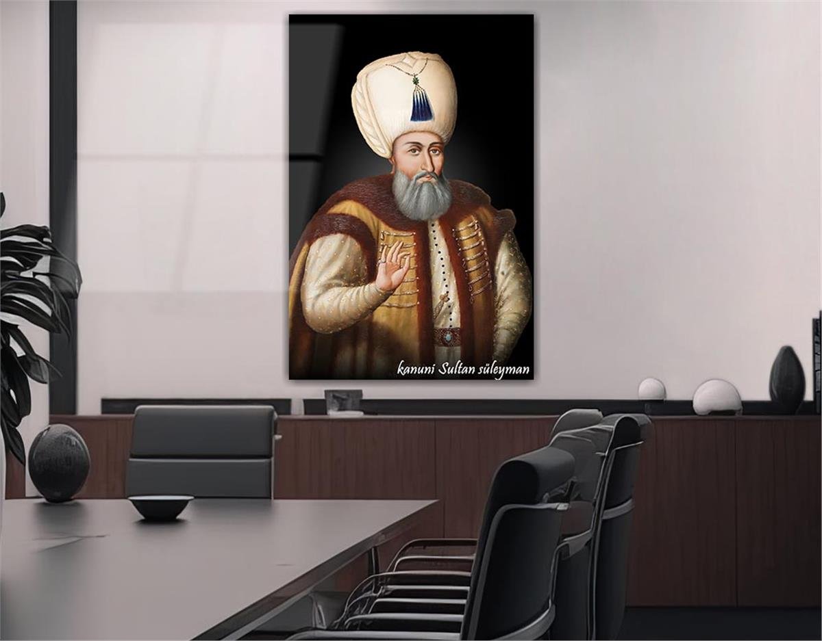 KANUNİ SULTAN SÜLEYMAN CAM TABLO