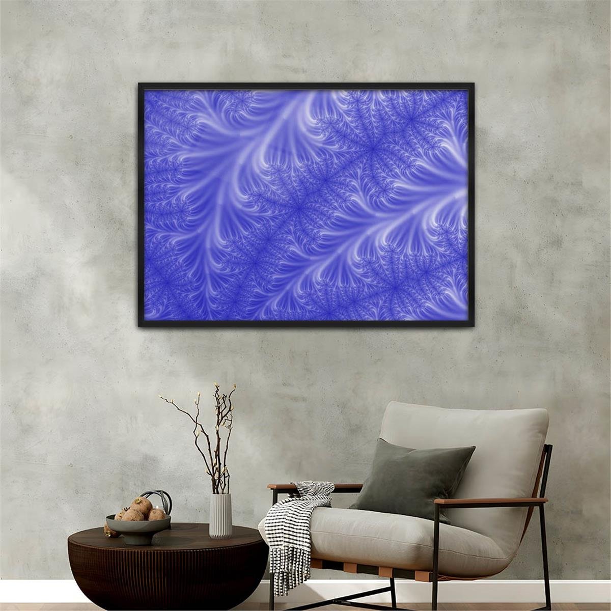 Aluminum-Framed Natured-Themed Tempered Glass Wall Art 089