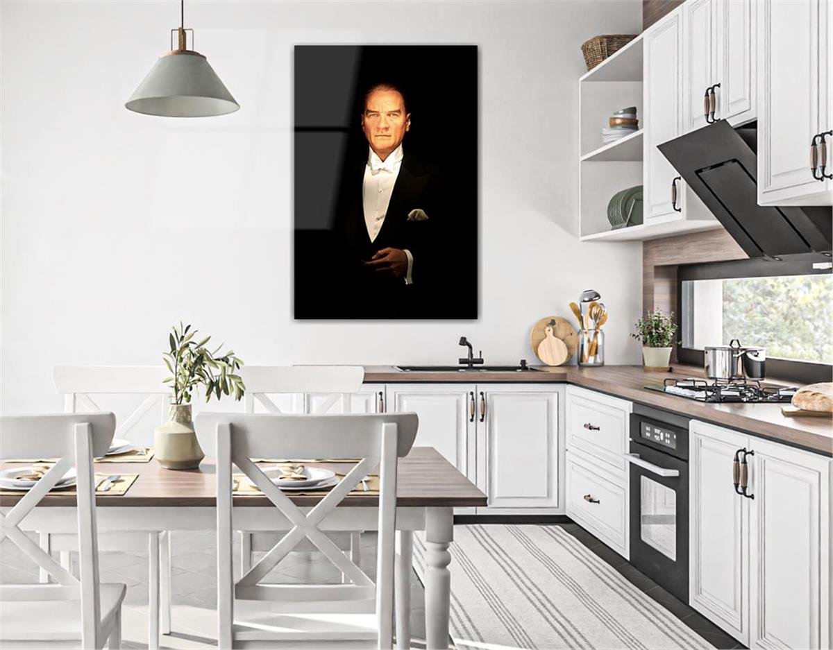 MUSTAFA KEMAL ATATÜRK GÖRSELLİ CAM TABLO