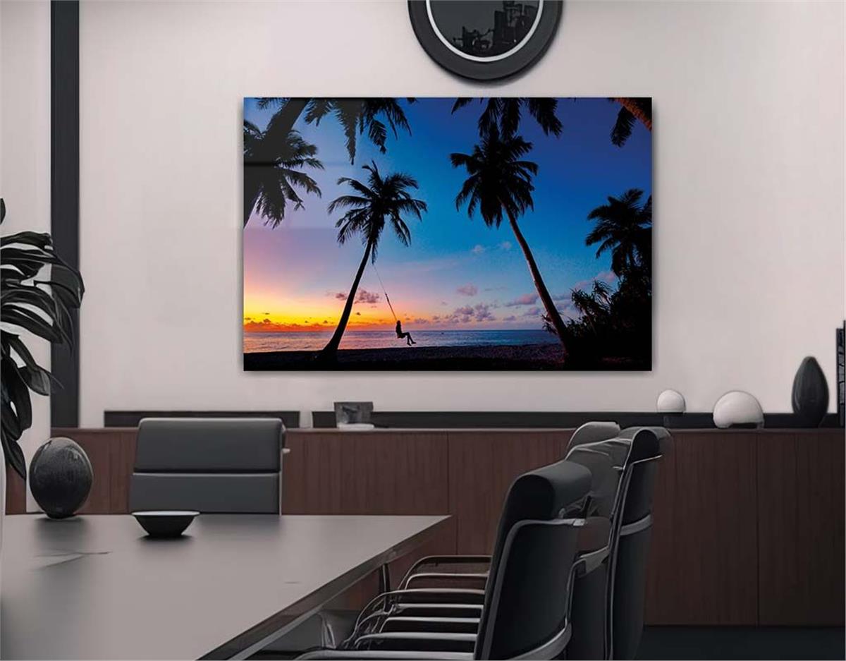 Tempered Glasss Wall Arts Natured-Themed