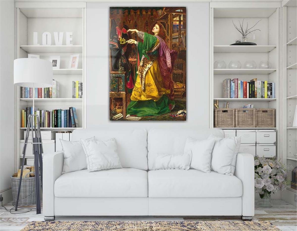 Kunst Thema auf bedrucktem Glas