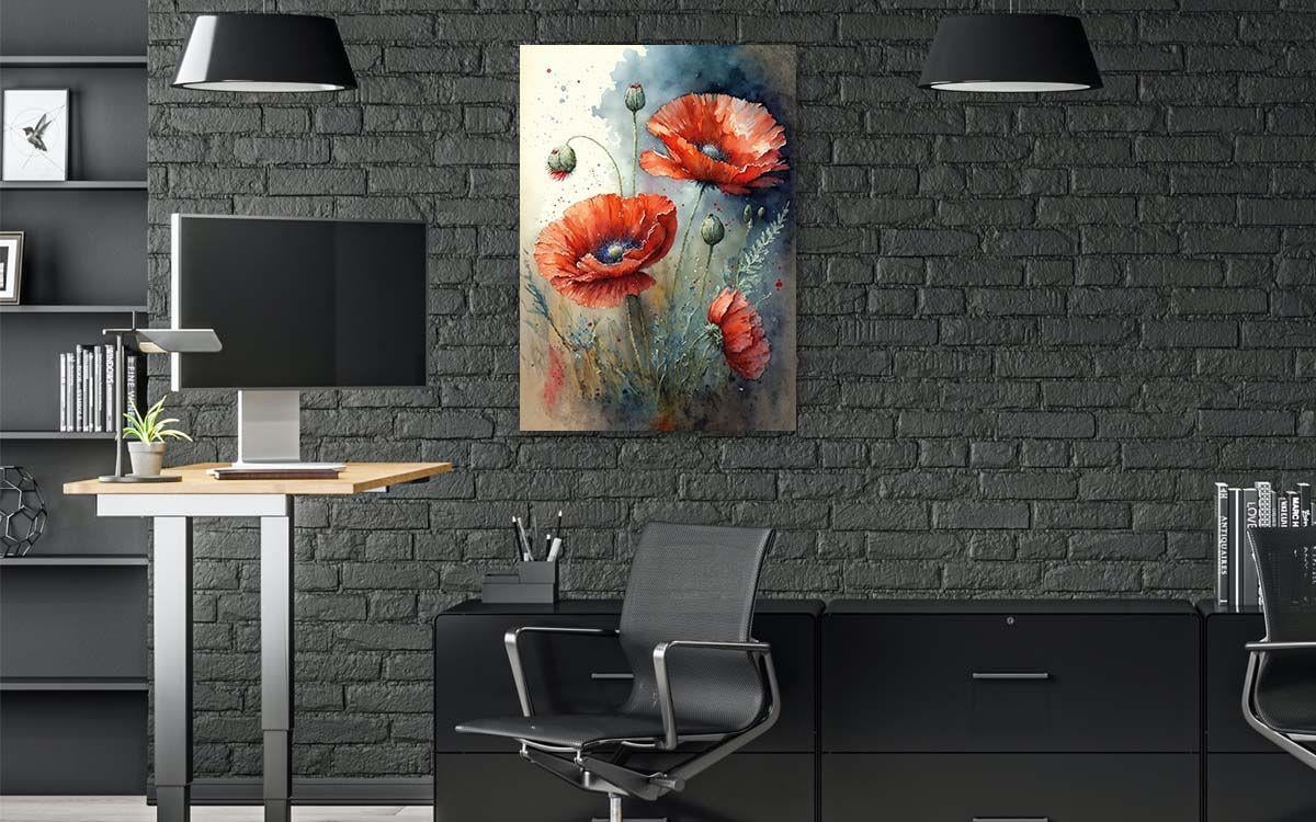 Dikey Sanat Temalı Cam Tablo 320