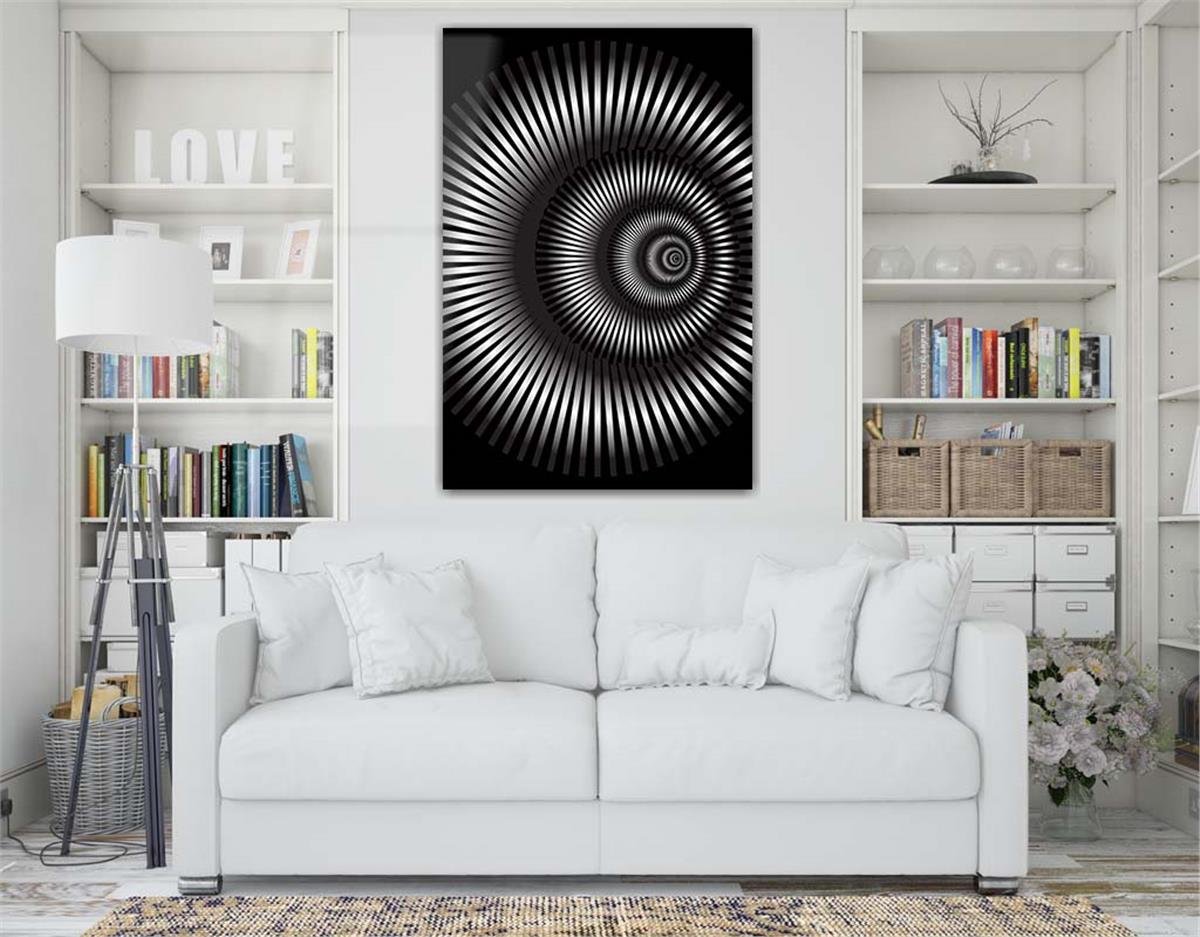 Kunst Thema auf bedrucktem Glas