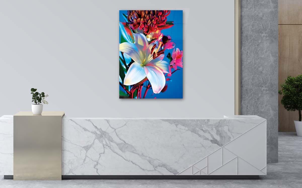 Vertical Tempered Glasss Wall Arts Natured-Themed160