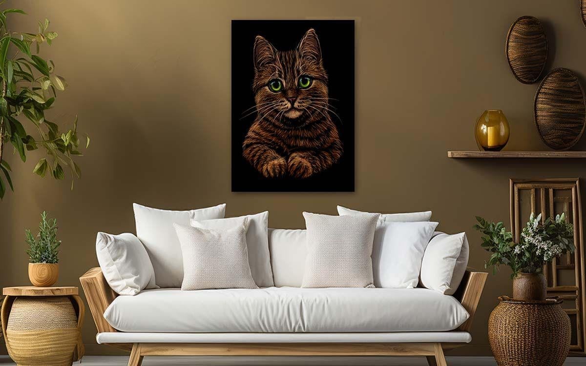 Kunst Thema auf bedrucktem Glas