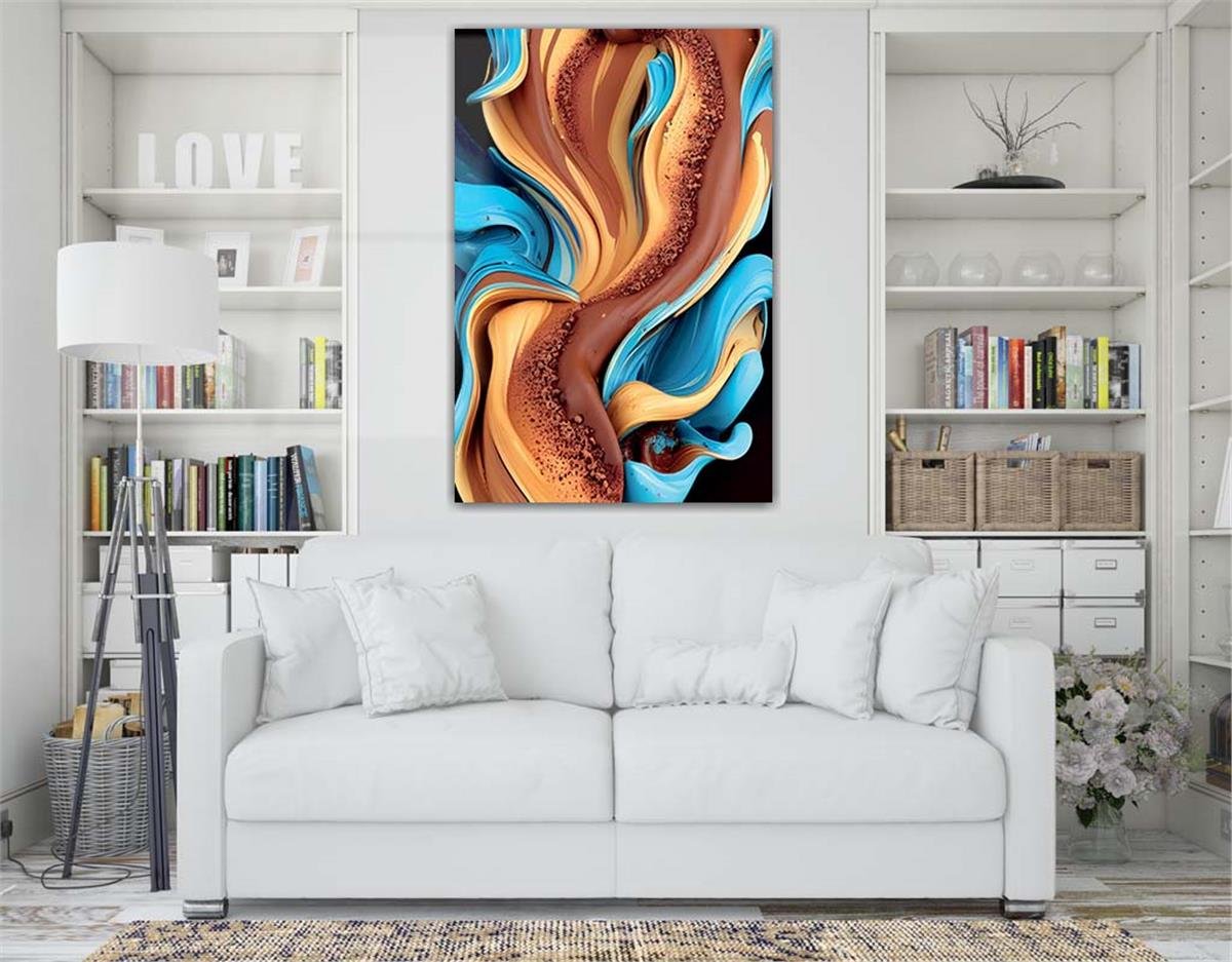 Kunst Thema auf bedrucktem Glas