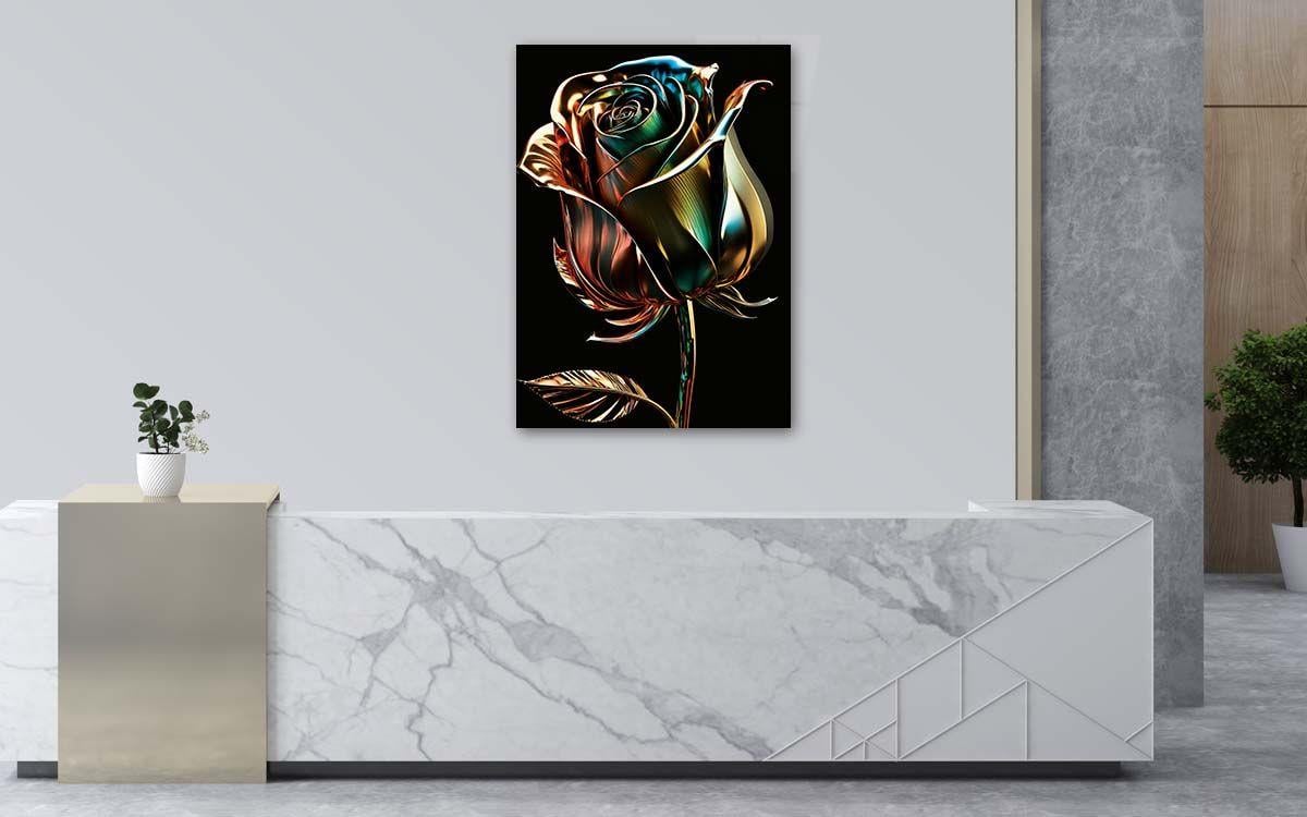 Thema Natur auf bedrucktem Glas