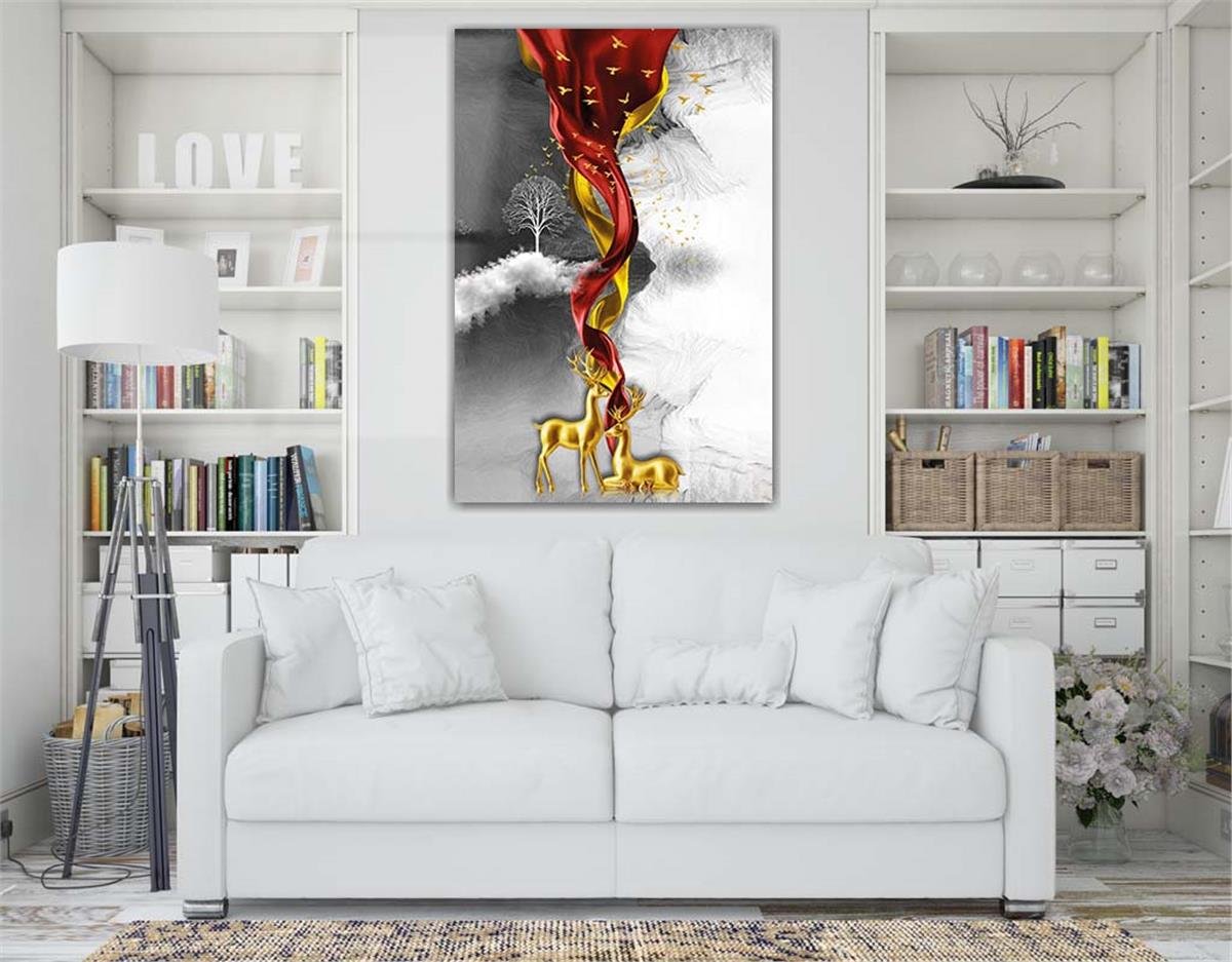 Kunst Thema auf bedrucktem Glas