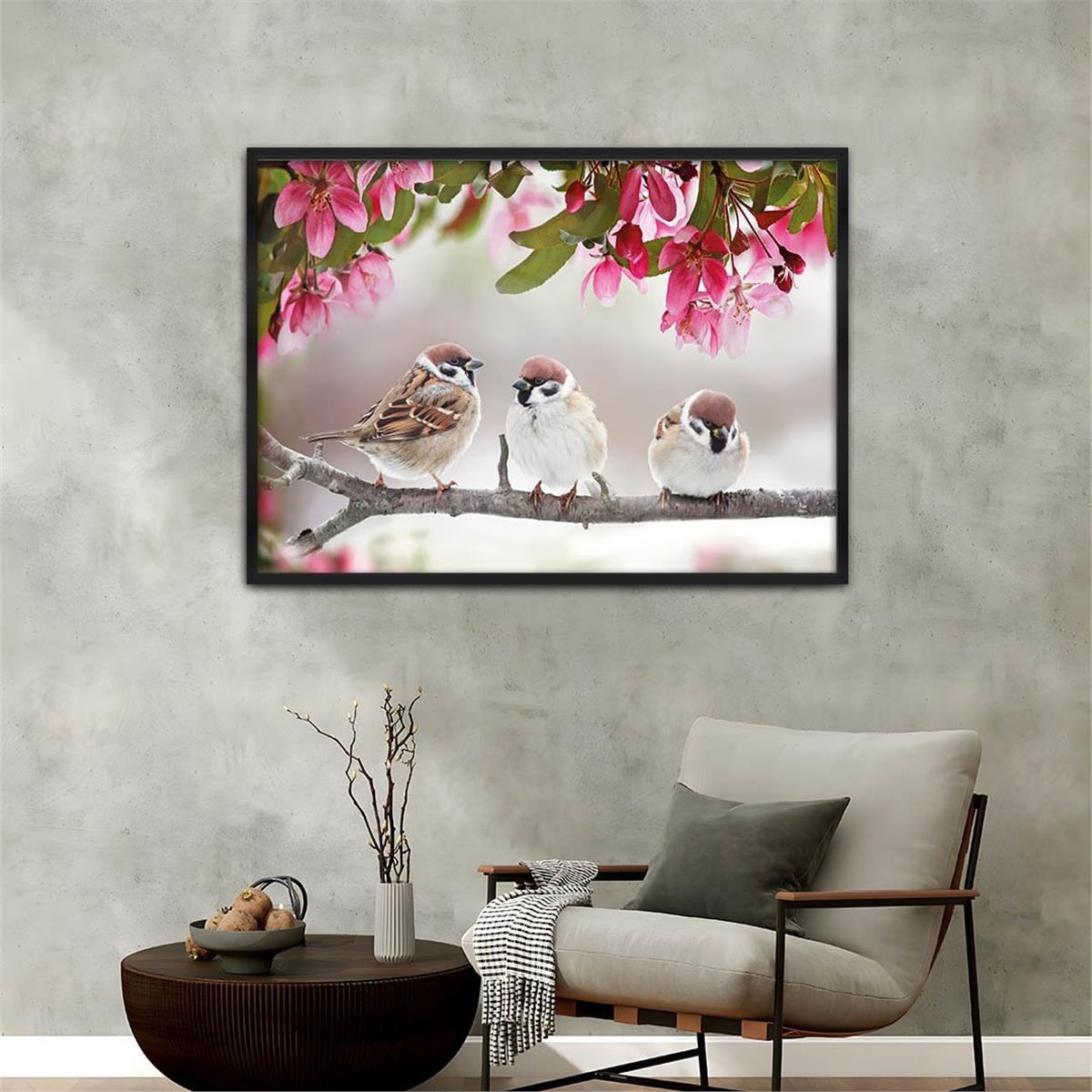 Tableau à thème de la nature avec cadre aluminium 157
