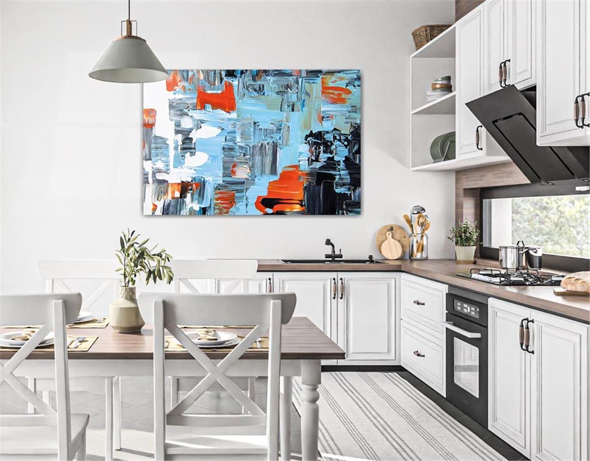 Horizontal Art-Themed Tempered Glass Wall Art 254