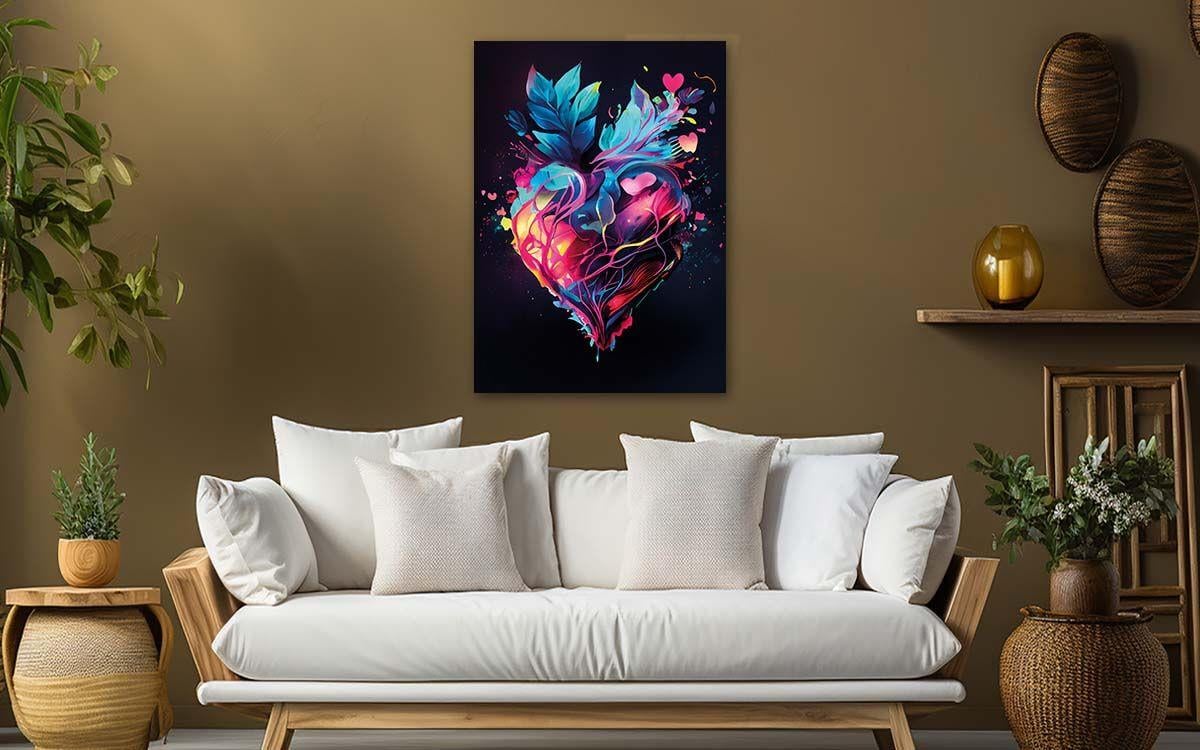 Vertical Tempered Glasss Wall Arts Natured-Themed118