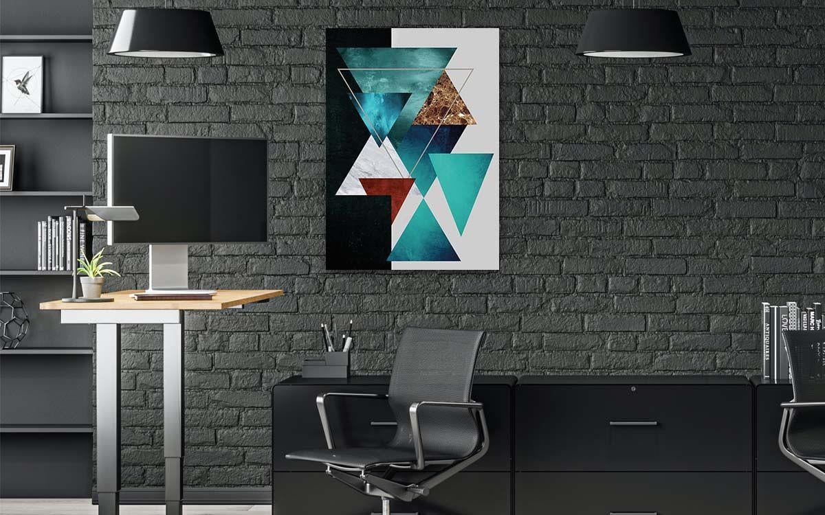 Dikey Sanat Temalı Cam Tablo 287