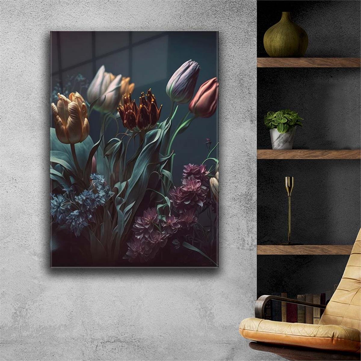 Thema Natur auf bedrucktem Glas