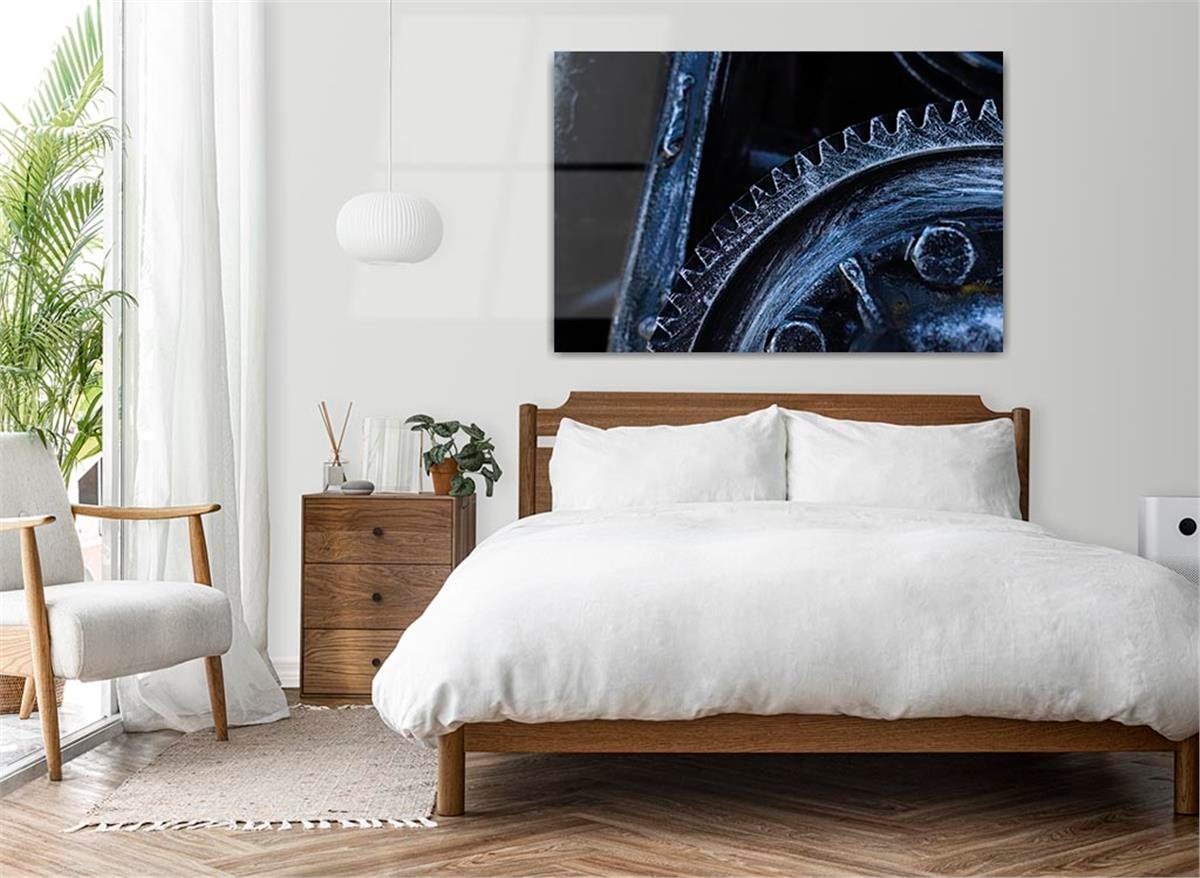 Kunst Thema auf bedrucktem Glas