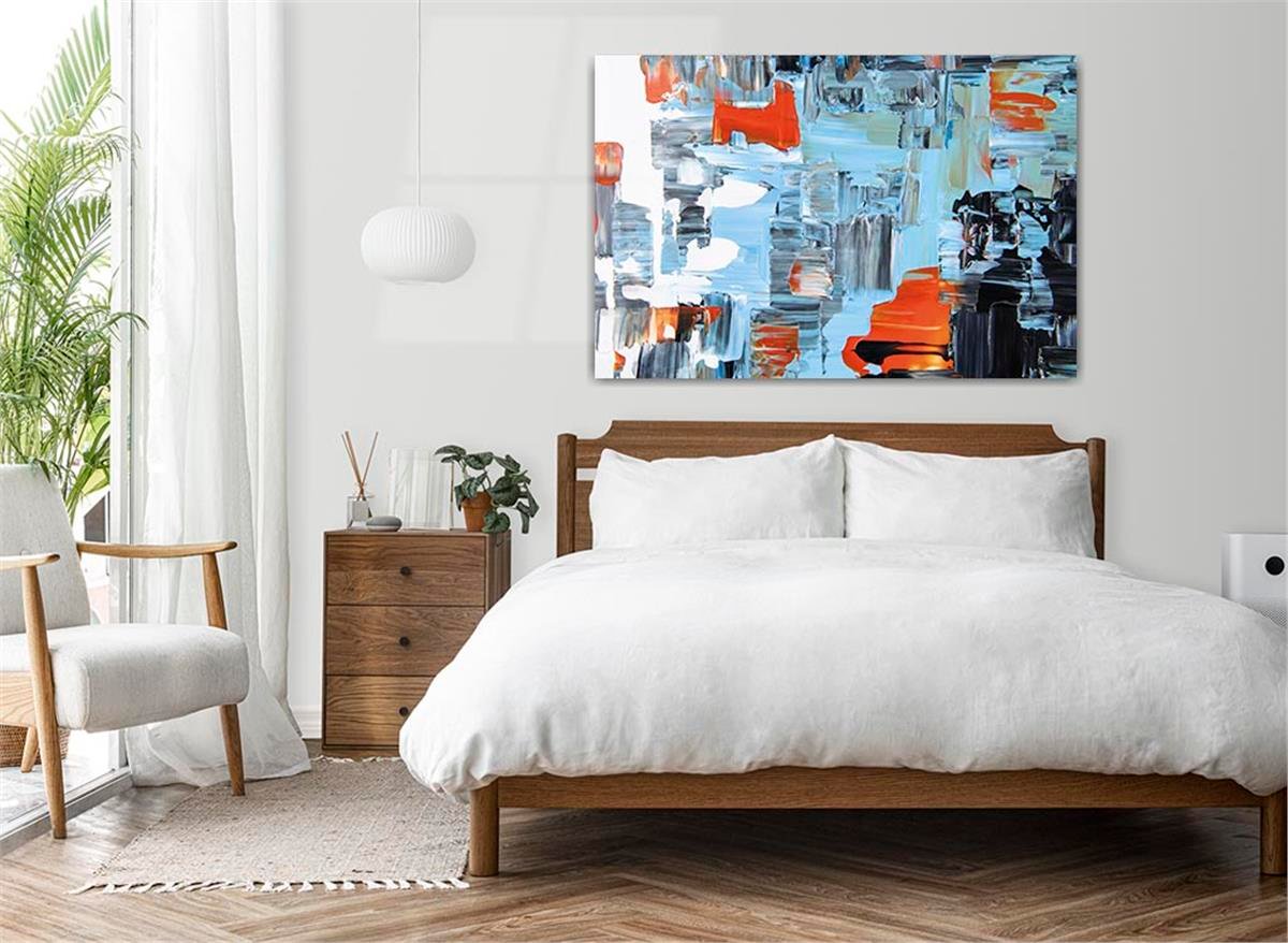Horizontal Art-Themed Tempered Glass Wall Art 254