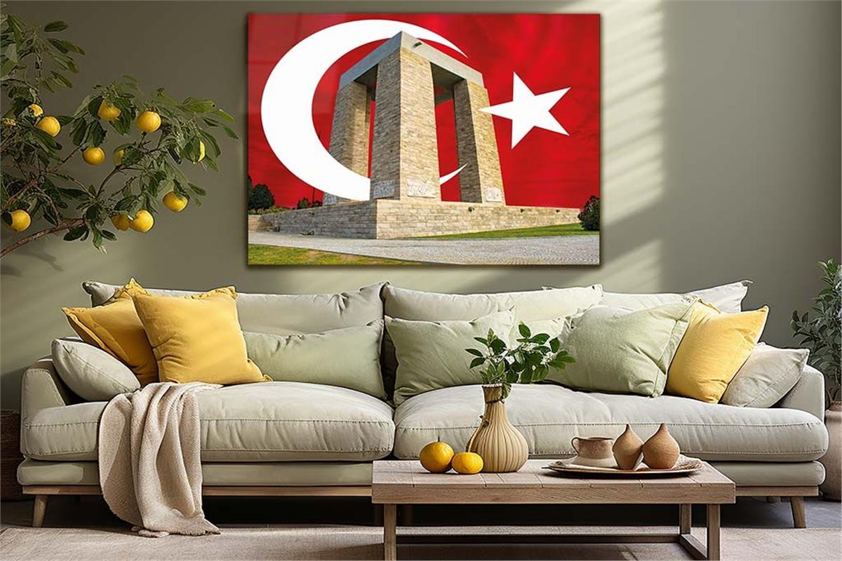 Horizontal National-Themed Tempered Glass Wall Art 70