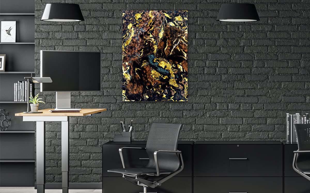 Dikey Sanat Temalı Cam Tablo 293